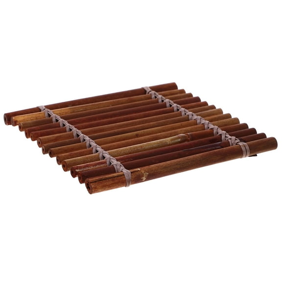 Houderco Sushi Plate Decor Bamboo Square Japanese Style for Sashimi Serving Plate 1Pack