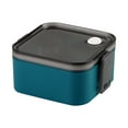 thumbnail image 1 of Japanese Bento Box Double Layer Lunch Container Microwave Safe Food Storage Box Separated Compartments Leak-proof Lunch Box Portable Meal Prep Container, 1 of 2