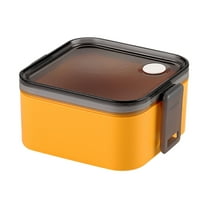 Japanese Bento Box Double Layer Lunch Container Microwave Safe Food Storage Box Separated Compartments Leak-proof Lunch Box Portable Meal Prep Container