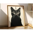 thumbnail image 1 of Japanese Black Cat Poster - Japanese Wall Decor - Modern Art Prints - Wall Art, Modern Wall Decor, 12x18 UNFRAMED, 1 of 2