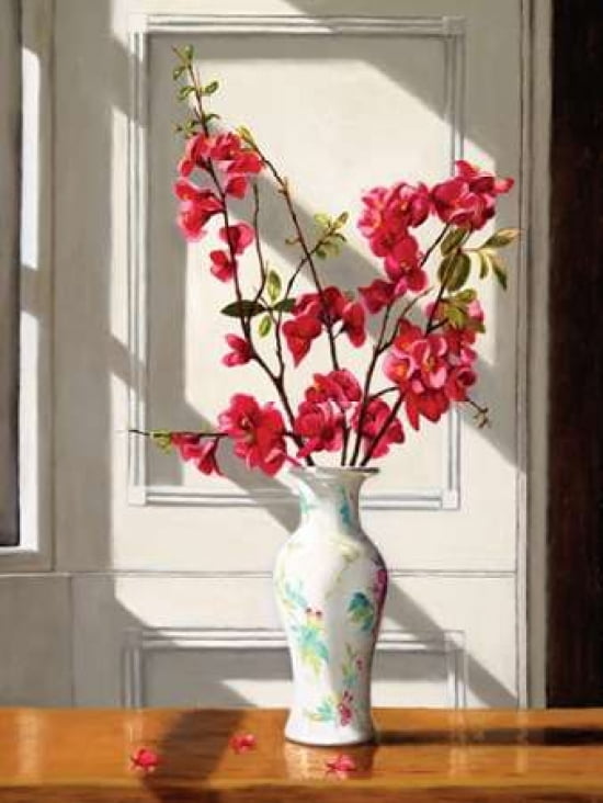 Japanese Blossom Chinese Vase Canvas Art - Andrew McNeile Jones (18 x 24)