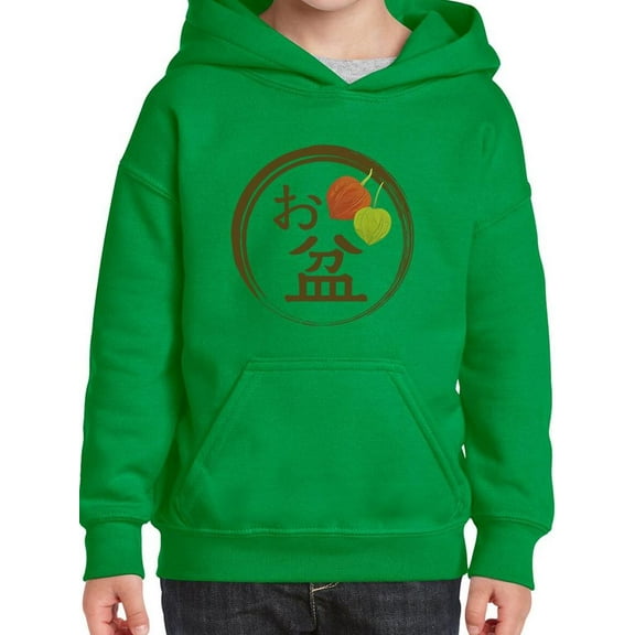 Japanese Bon Festival Stamp Hoodie Juniors -Image by Shutterstock,  Medium