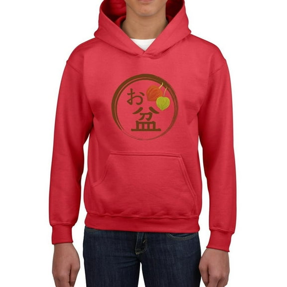Japanese Bon Festival Stamp Hoodie Juniors -Image by Shutterstock,  Small