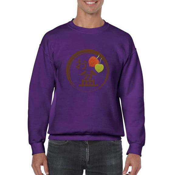 Japanese Bon Festival Stamp Sweatshirt Men -Image by Shutterstock, Male 4X-Large