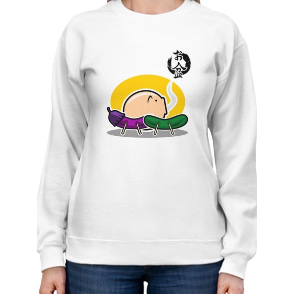 Japanese Bon Incense Burner Sweatshirt Women -Image by Shutterstock, Female Large