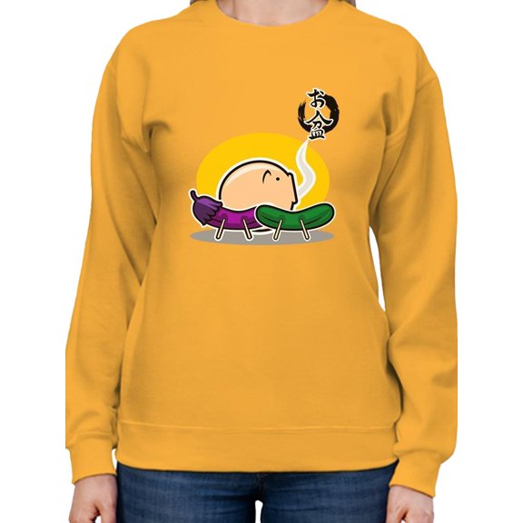 Japanese Bon Incense Burner Sweatshirt Women -Image by Shutterstock, Female XX-Large
