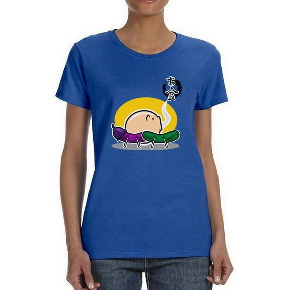 Japanese Bon Incense Burner T-Shirt Women -Image by Shutterstock, Female Small
