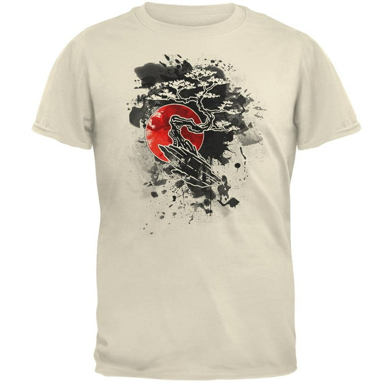 Japanese Bonsai Tree Ink Splatter Mens T Shirt - Walmart.com