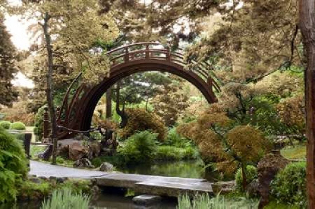 Japanese Bridge - 1 Canvas Art - Alan Blaustein (12 x 18)