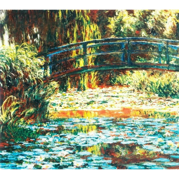 Japanese Bridge in Giverny Monet - CANVAS OR FINE PRINT WALL ART
