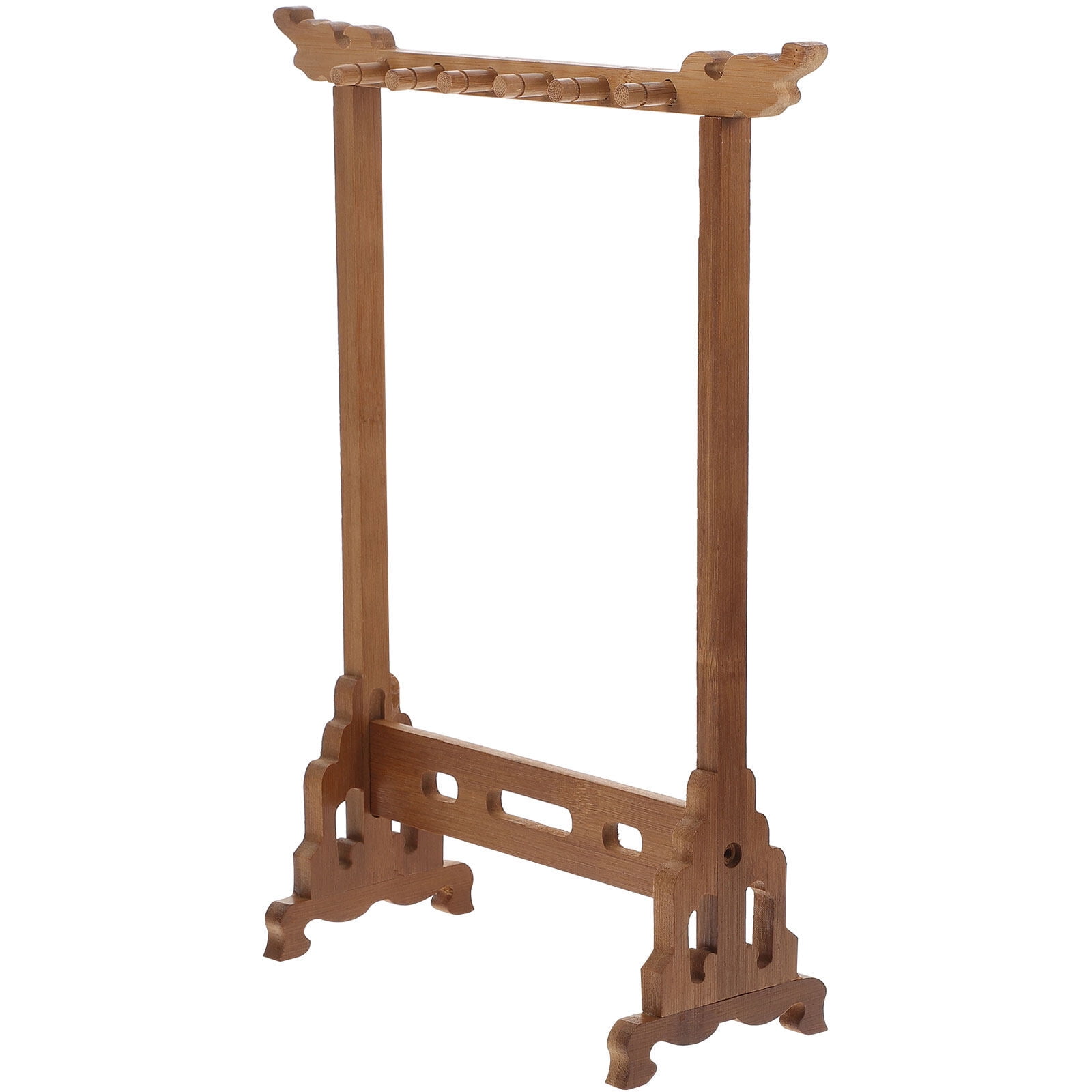 Iron Calligraphy Brush Hanger Rack – 16.1” X 13.8” Wall-Mounted Shelf For Paintbrushes & Pens