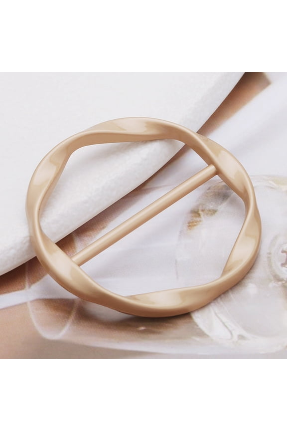 Japanese Button Knot Buckle, Gaqring Fashion Metal Adjustable T-Shirt Belt Scarf Buckle, 7 Colors Multi-Purpose Decorative Accessory for Women's Clothing