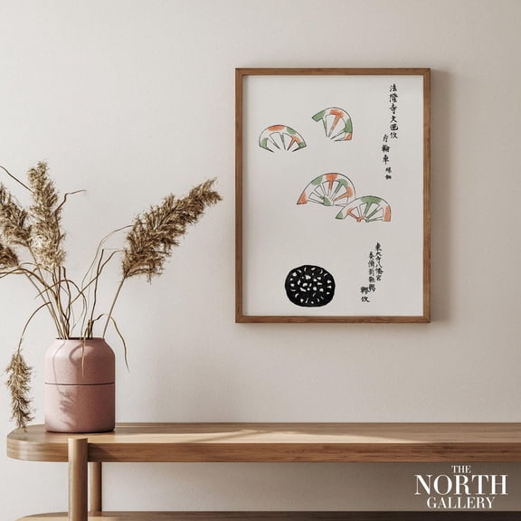 Japanese Camellia Woodblock Floral Wall Art Decor Unframed Paper Print