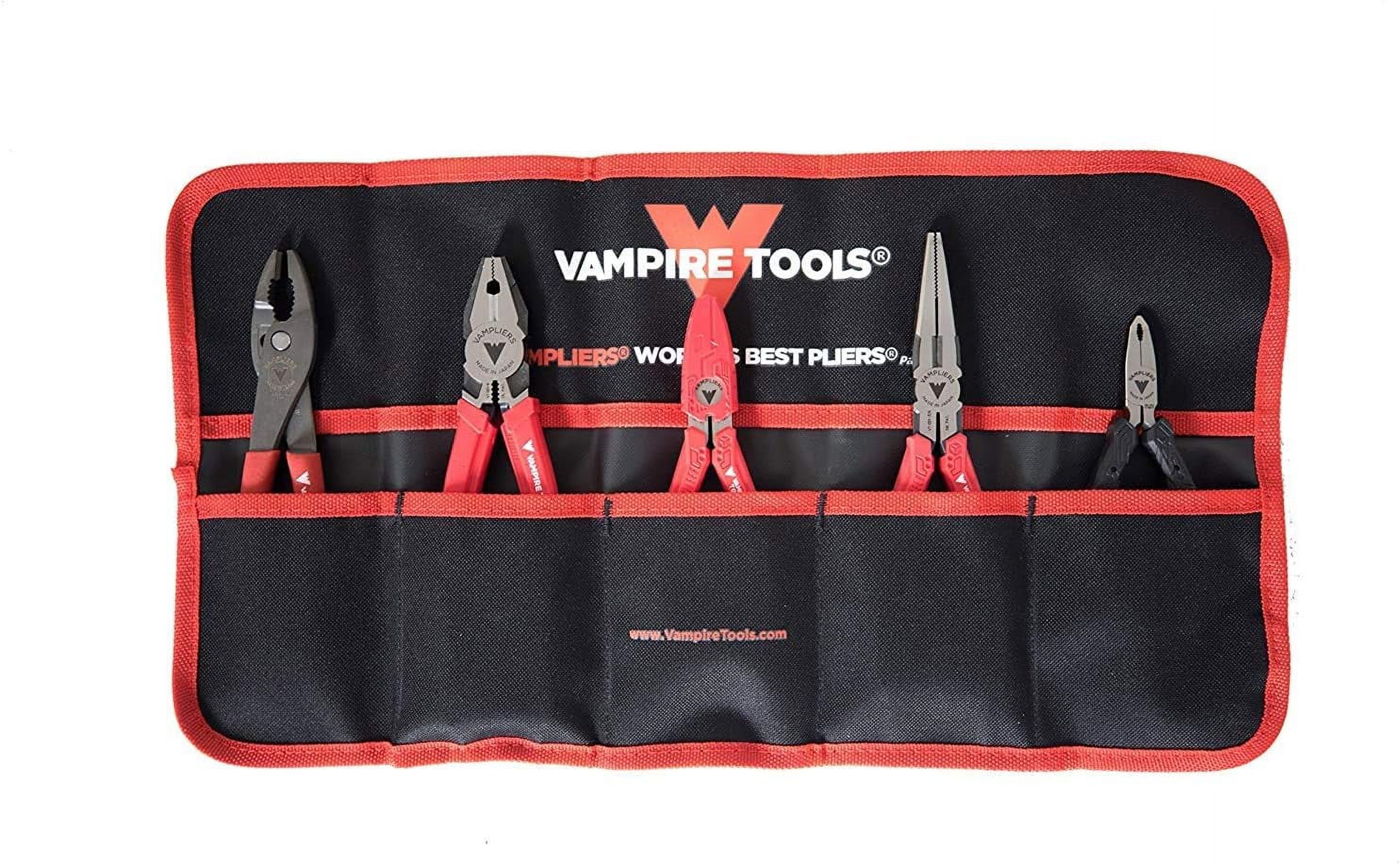 Japanese Carbon Steel Extraction Pliers + Vampire Tools Pouch. Remove