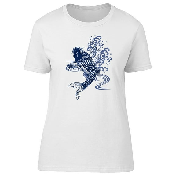 Japanese Carp Splash Water T-Shirt Men -Image by Shutterstock, Male Large