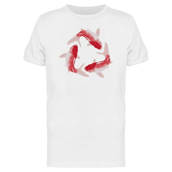 Japanese Carp Triangle Shape T-Shirt Men -Image by Shutterstock, Male x-Large