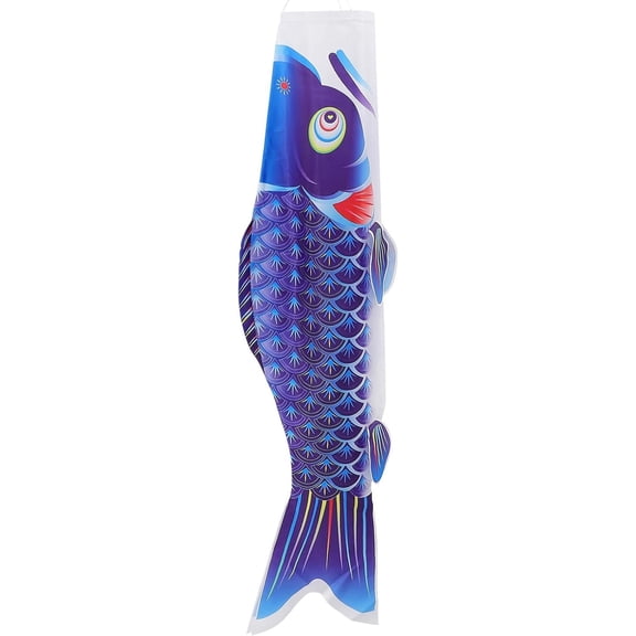 Japanese Carp Windsock Fish Flag Sock Kite 40 Inch Koinobori Japanese Hanging Wind Socks for Outdoor Garden Backyard Home Sushi Bar Restaurant Decoration