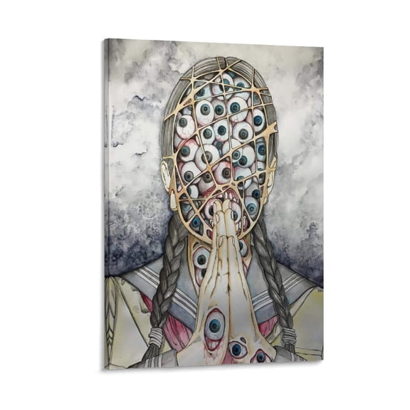 Japanese Cartoonist Shintaro-Kago Horror Animation Poster (10) Wall Art Picture Painting Poster Canvas Print Posters Artworks Bedroom Living Room Decor 24x36inch(60x90cm)