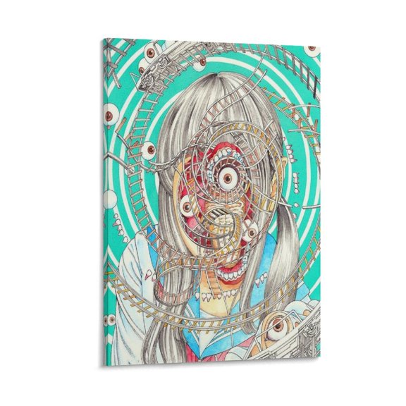 Japanese Cartoonist Shintaro-Kago Horror Animation Poster (17) Home Decor Poster Wall Art Hanging Picture Print Bedroom Decorative Painting Posters Room Aesthetic 24x36inch(60x90cm)