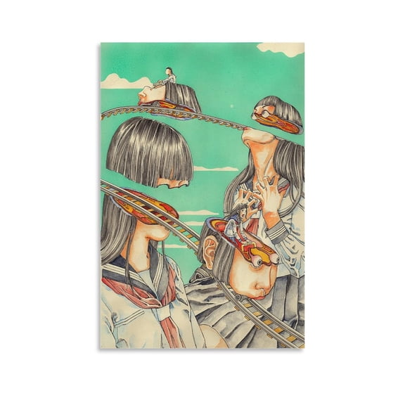 Japanese Cartoonist Shintaro-Kago Horror Animation Poster (22) Print Photo Art Painting Canvas Poster Home Decorative Bedroom Modern Decor Posters Gifts 24x36inch(60x90cm)