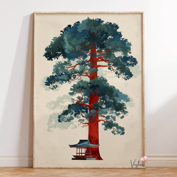Japanese Cedar Forest Wall Decor