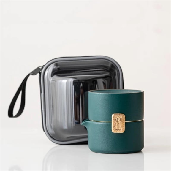 Japanese Ceramic Teapot With 1 Cup Portable Travel Tea Sets
