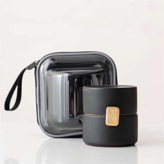 Japanese Ceramic Teapot With 1 Cup Portable Travel Tea Sets