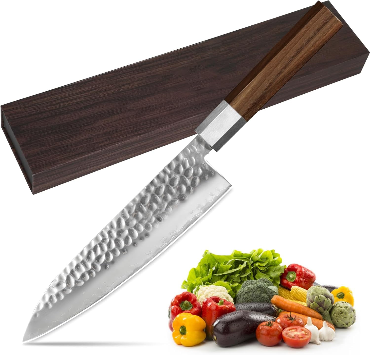 Ultrasharp Kitchen Japanese Chef Knife - 7 Inch Professional Santoku Knife Ultra Sharp ...