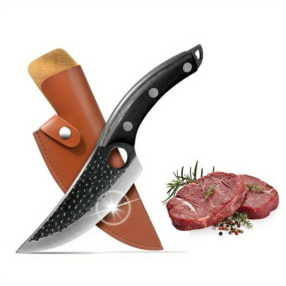 Japanese Chef Knives for Kitchen Meat Cutting Boning, Multipurpose Knife with Sheath for Outdoor Camping BBQ Cooking, Gifts for Chef