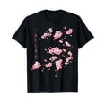 thumbnail image 1 of Japanese Cherry Blossom Flower Print Unisex Short Sleeve Graphic T-Shirt, 1 of 6