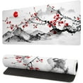 thumbnail image 1 of Japanese Cherry Blossom Gaming Mouse Pad31.5x11.8 Inch Pink Full Desk Japanese Sakura Gaming Mouse Pad Large Non-Slip Rubber Base Waterproof Big Keyboard Mat with Stitched Edges for Gaming Office, 1 of 15