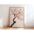 Japanese Cherry Blossom Sakura Tree Minimalist Floral Zen Botanical ...