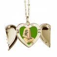 thumbnail image 1 of Japanese Chess Competition Shogi Match Folded Wings Peach Heart Pendant Necklace, 1 of 4