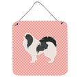 thumbnail image 1 of Japanese Chin Checkerboard Pink Wall or Door Hanging Prints, 1 of 1