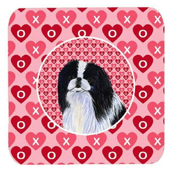 Japanese Chin Foam Coasters, Set Of 4
