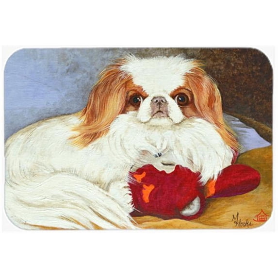 Japanese Chin Pink Gorilla Kitchen & Bath Mat, 20 x 30
