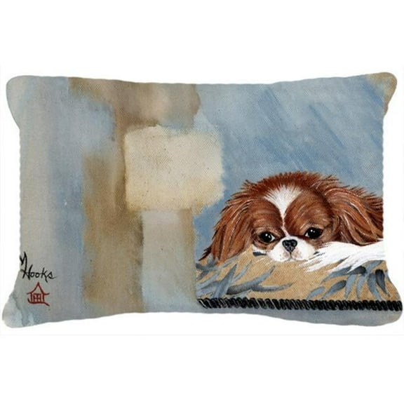 Japanese Chin Resting Fabric Decorative Pillow