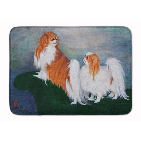 Japanese Chin Standing on my tail Machine Washable Memory Foam Mat