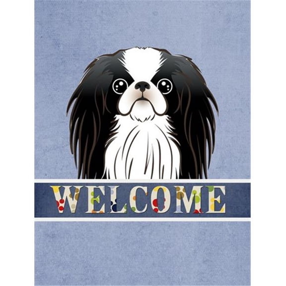 Japanese Chin Welcome Flag Canvas House Size