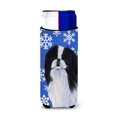 thumbnail image 1 of Japanese Chin Winter Snowflakes Holiday Ultra Hugger for slim cans, 1 of 6