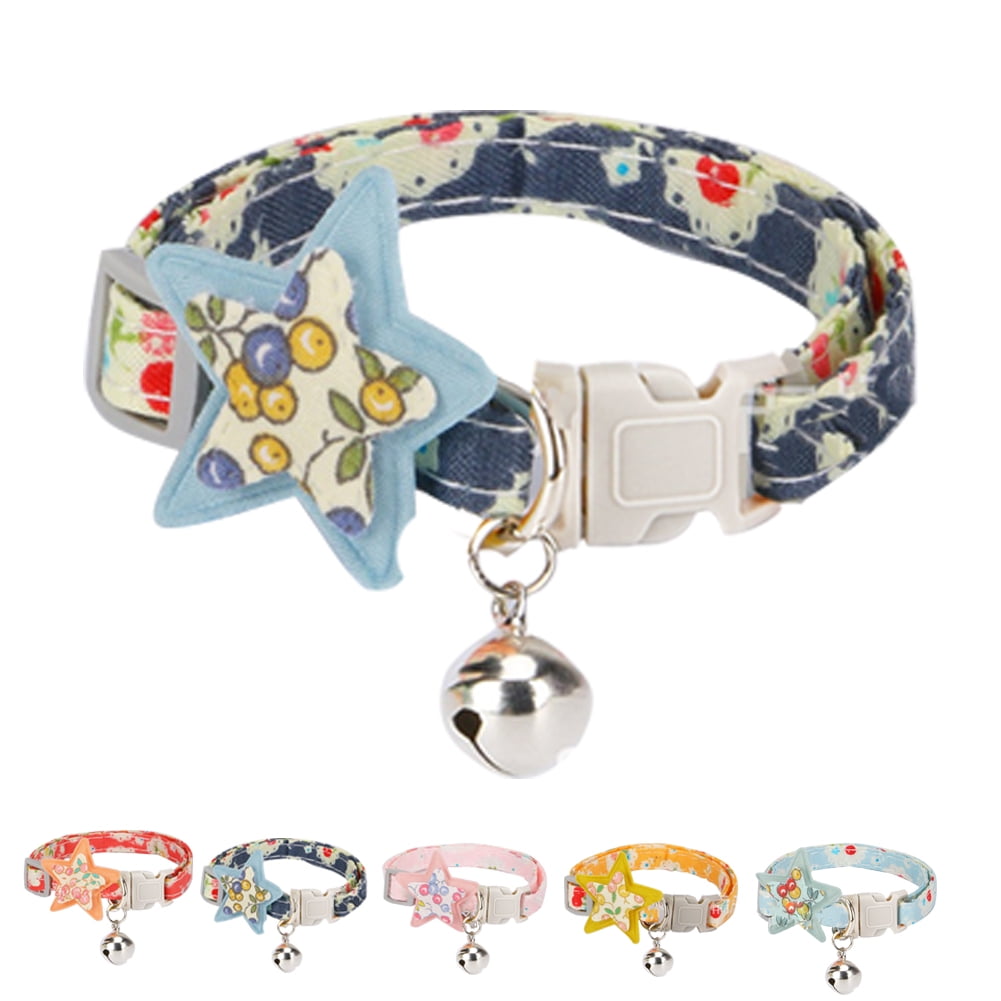 Japanese Chirimen Kitten Collar with Bell Japanese Kimono Cat Collar ...