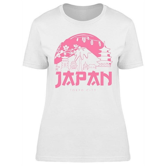 Japanese Cityscape Of Tokyo T-Shirt Women -Image by Shutterstock, Female x-Large