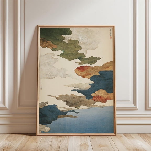 Japanese Cloud Sky Landscape Poster Unframed Paper Print