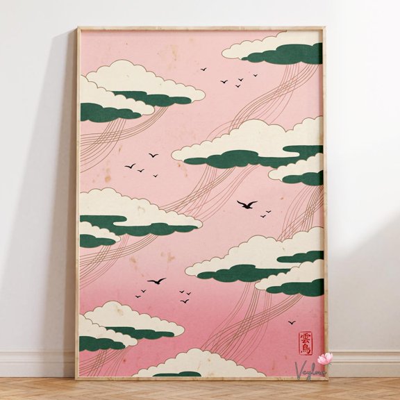 Japanese Cloud Sky Wall Decor