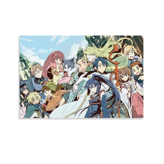 Japanese Comedy Magic Anime Log Horizon Role Poster Posters Wall Art Painting Canvas Gift Living Room Prints Bedroom Decor Poster Artworks 12x18inch(30x45cm)