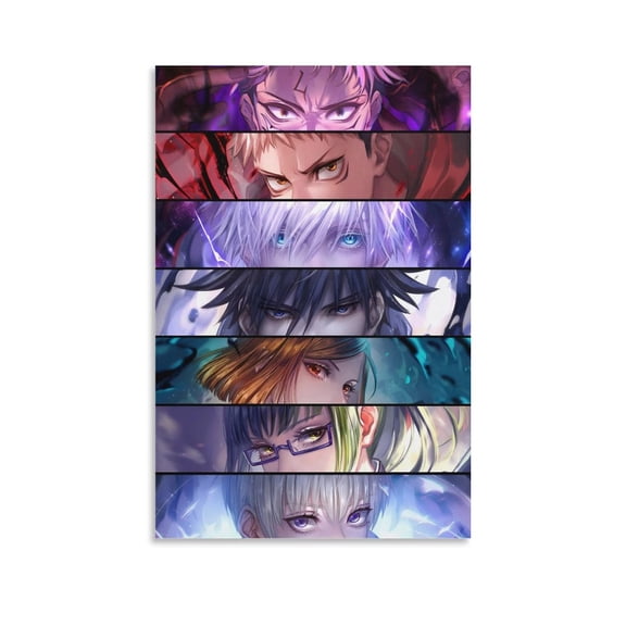 Japanese Comics Anime Jjk Posters (10) Painting On Canvas Wall Art Poster Scroll Picture Print Living Room Walls Decor Home Posters 12x18inch(30x45cm)