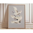 thumbnail image 1 of Japanese Crane Minimalist Bird Asian Nature Wall Art Print, Unframed Paper Poster 11x14in, 1 of 4