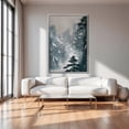 thumbnail image 1 of Japanese Cranes Wall Art Winter Forest Flying Birds Poster Crane Beauty Poster Nature Snowy Landscape Decor Ready To Hang, Unframed Canvas Size 24x36, 1 of 4
