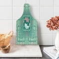 thumbnail image 1 of Japanese Cutting Board, Dolphin Couple on Geometrical Featured Round and Squared Backdrop Print, Decorative Tempered Glass Cutting and Serving Board, Wine Bottle Shape, Green Pink, by Ambesonne, 1 of 1
