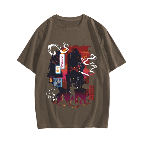 Japanese Cyber Cowboy Cotton casual T-shirt